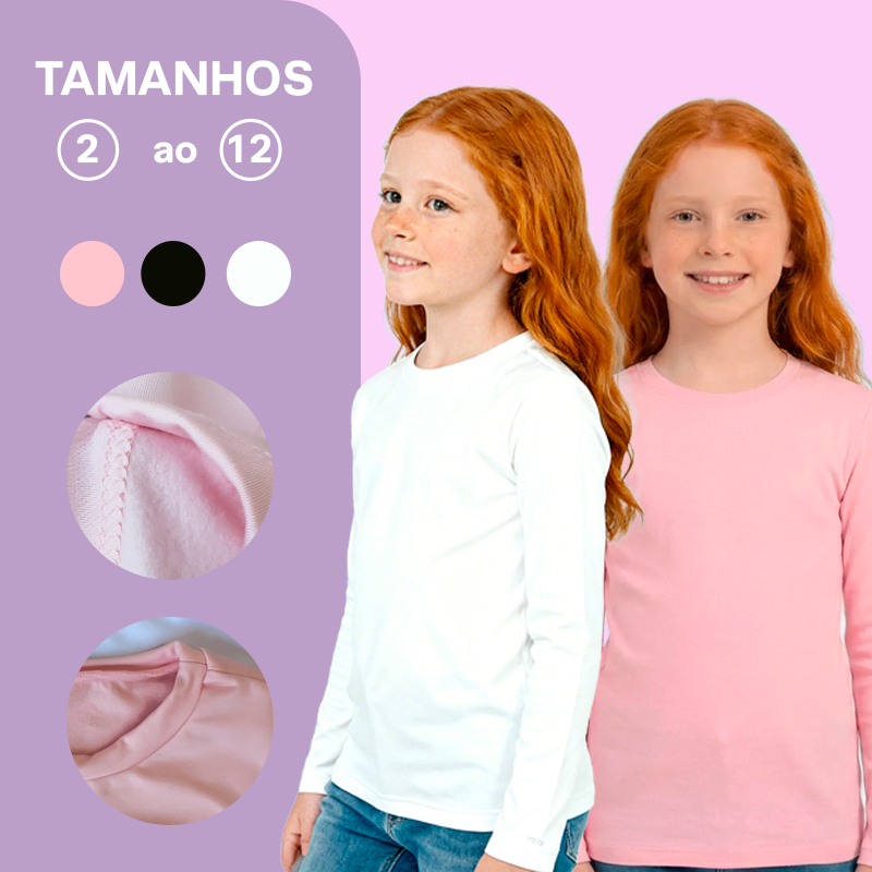 Kit de Blusas Térmicas Peluciadas Segunda Pele Ma
