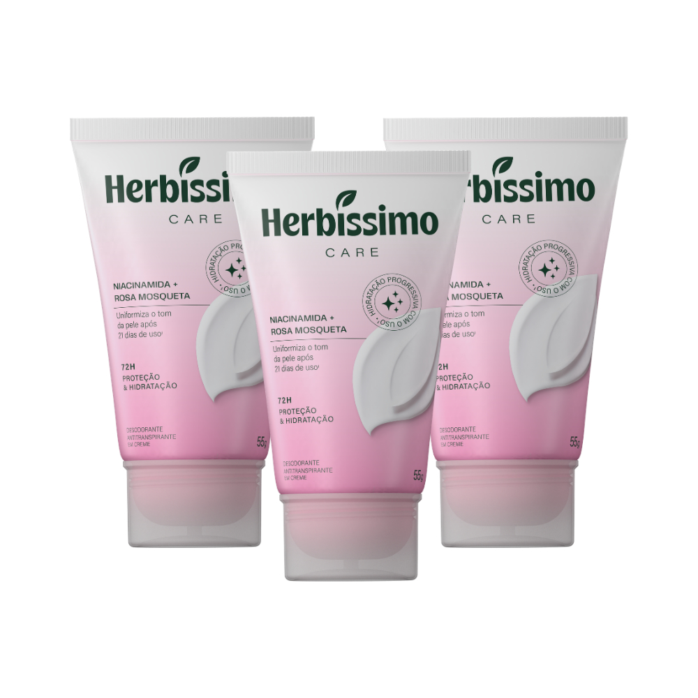 Kit Creme Desodorante Antitranspirante Herbíssimo