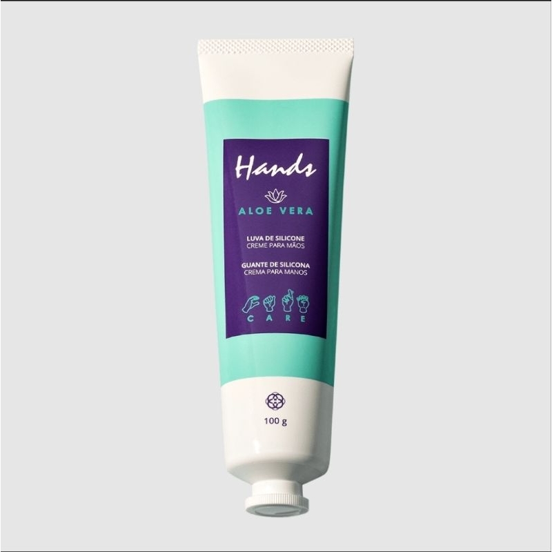 Luva de Silicone Hidratante para as Mãos Aloe Ver