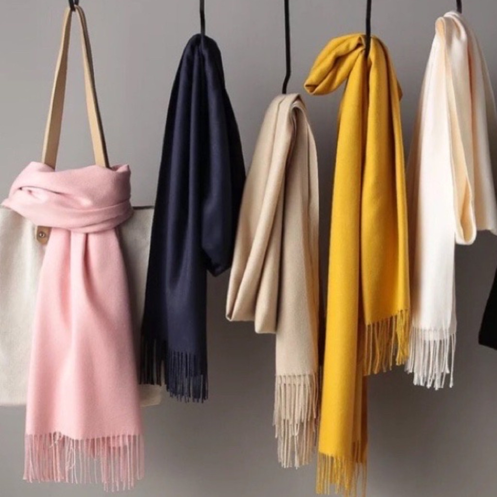 Cachecol Inverno Lenço Pashmina Xale Echarpe Femi