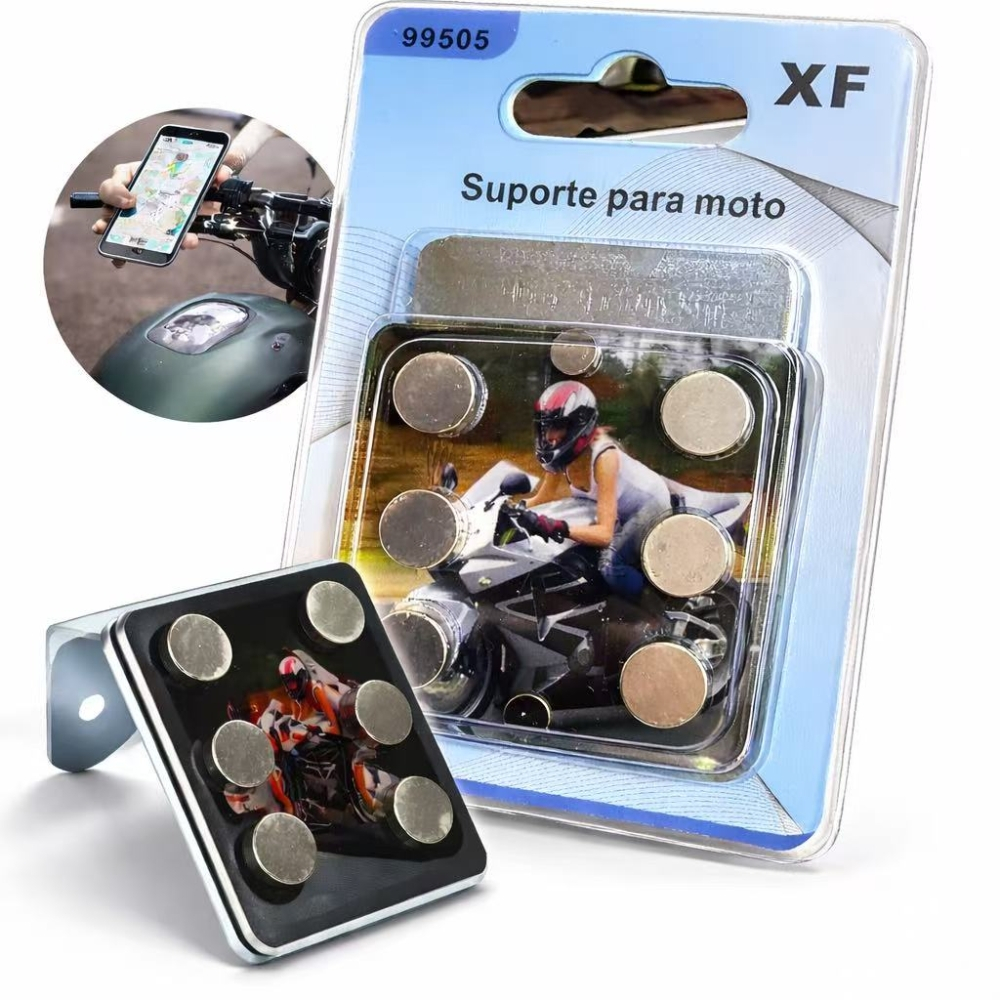 Suporte De Celular P/ Moto Fixação Magnética Im