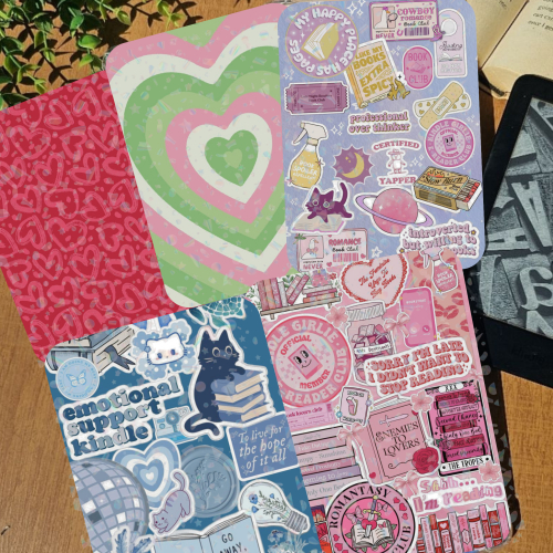 Kindle Insert Card Skin Holográfico Capa Transpar