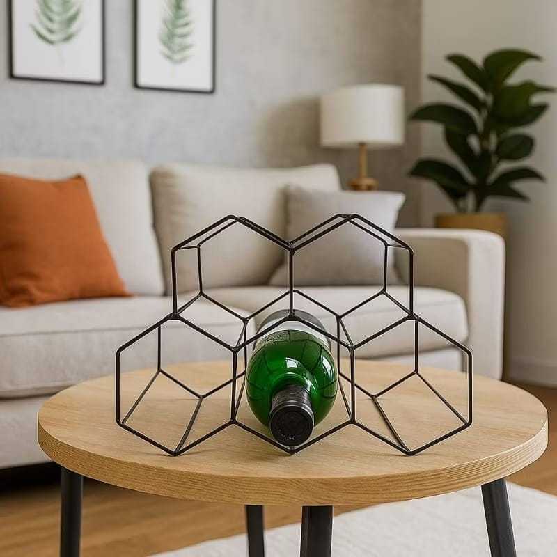 adega colméia decoração para vinho para 5 garra