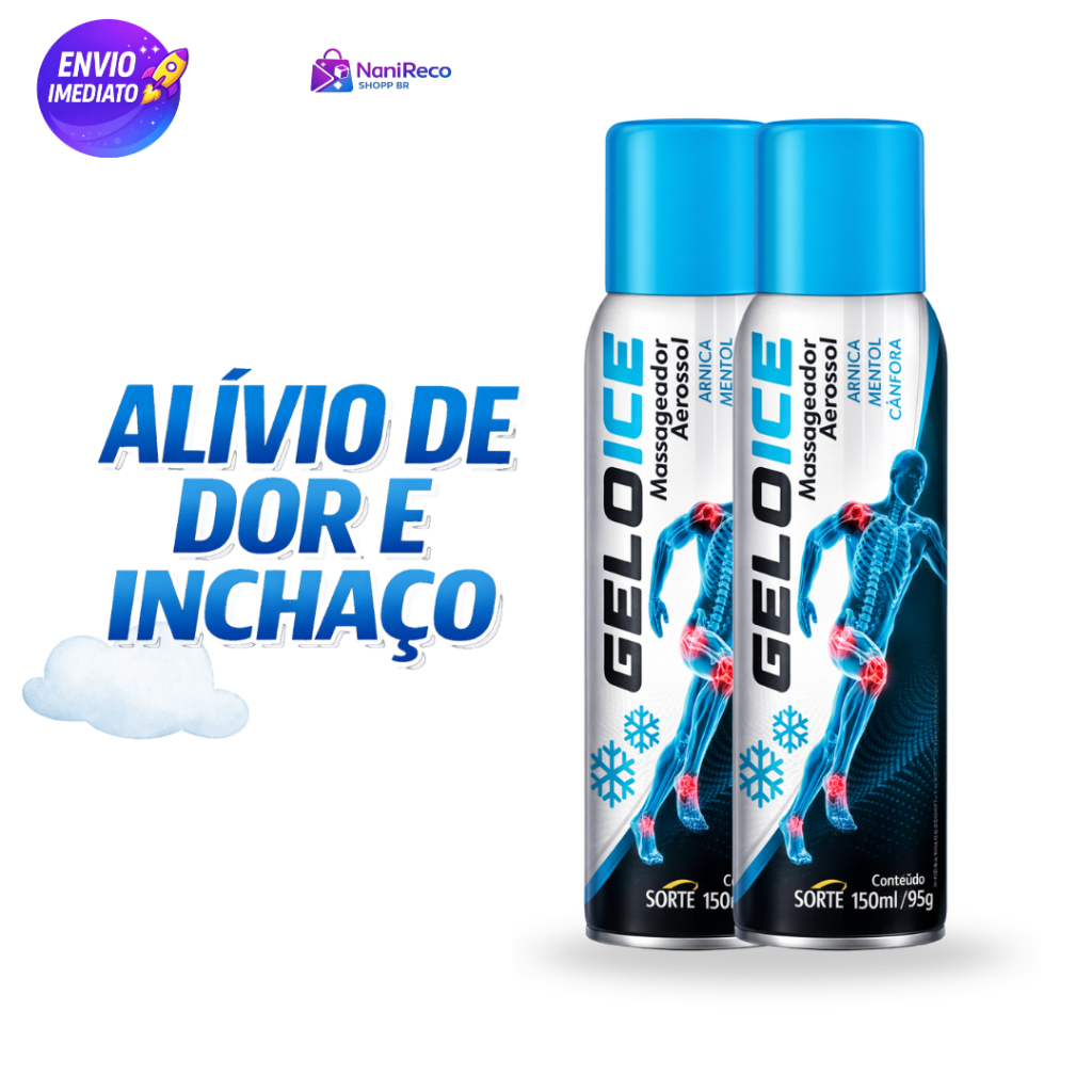 Spray Massageador 150ml Alívio Imediato Dor Incha