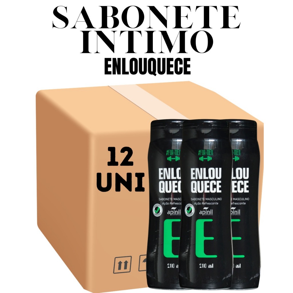 Kit 12 Unidades Sabonete Masculino Íntimo Apinil 