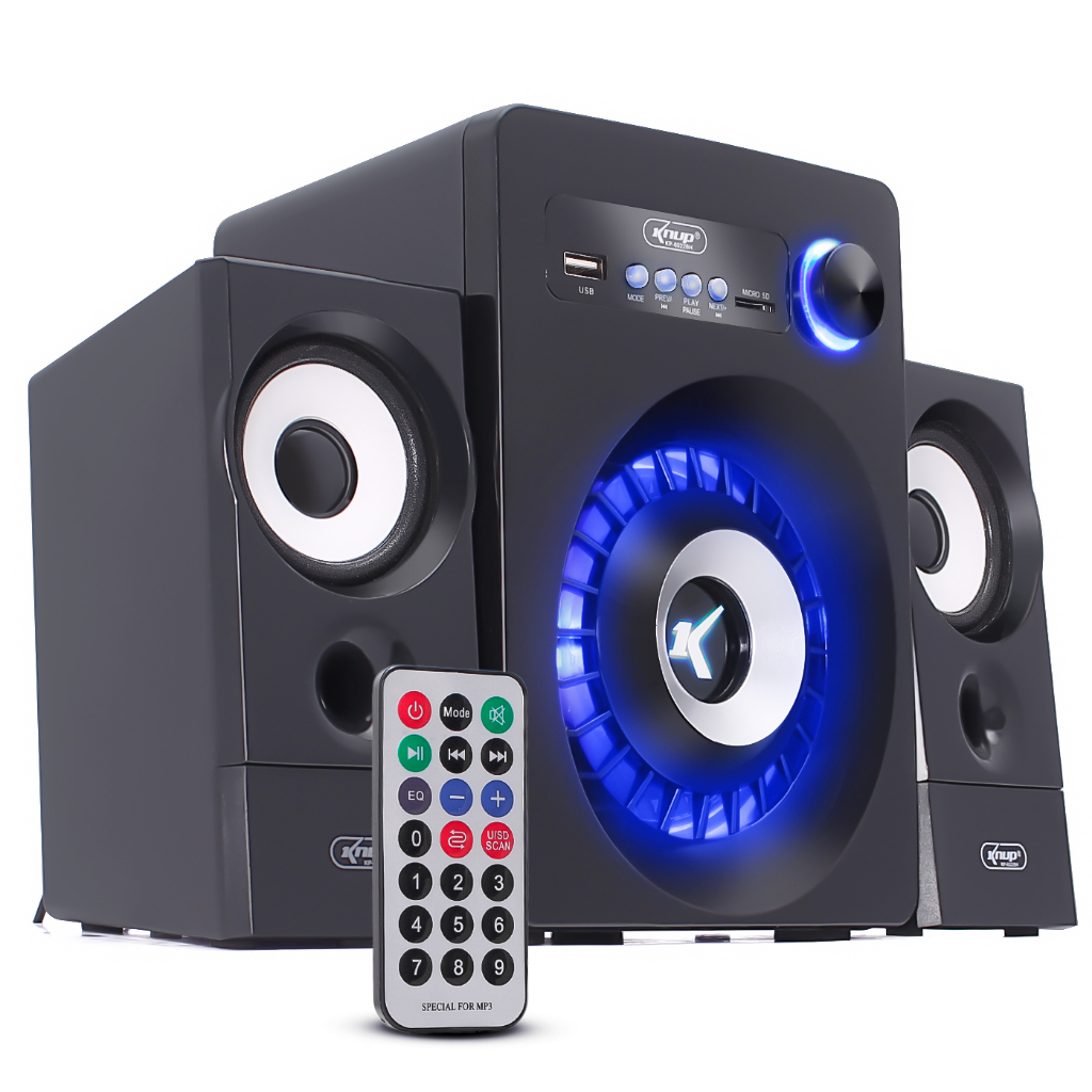 Home Theater Knup 2.1 Bluetooth Com Subwoofer Pote