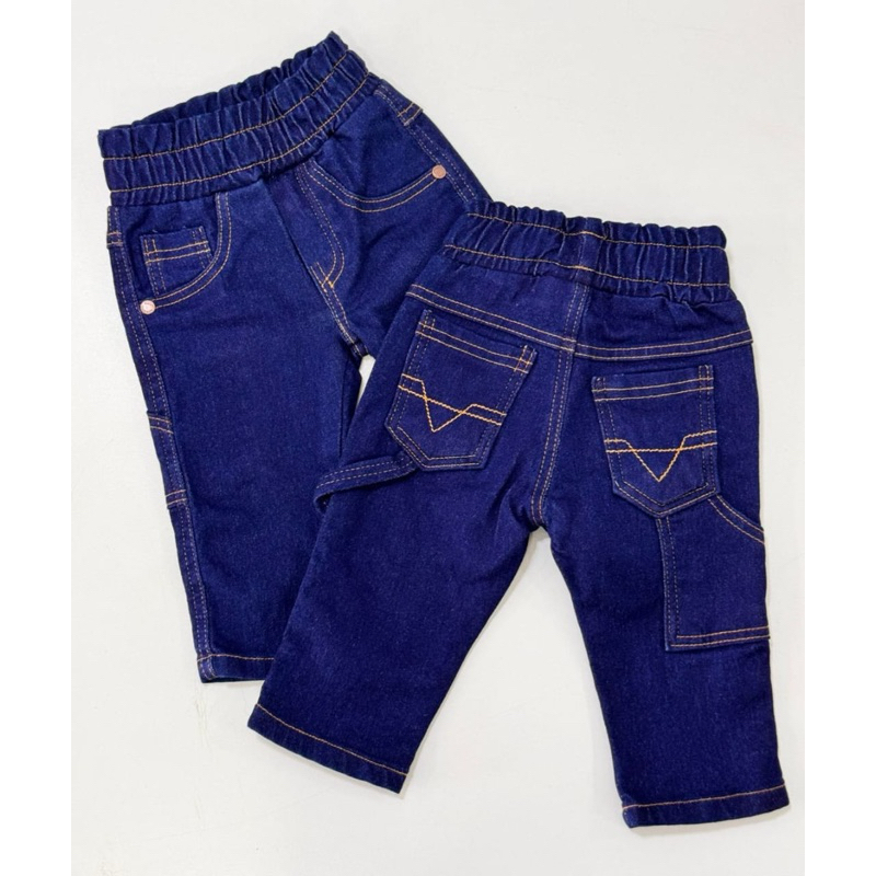 CALÇA  JEANS BEBÊ COM ELÁSTICO CARPINTEIRA COUN