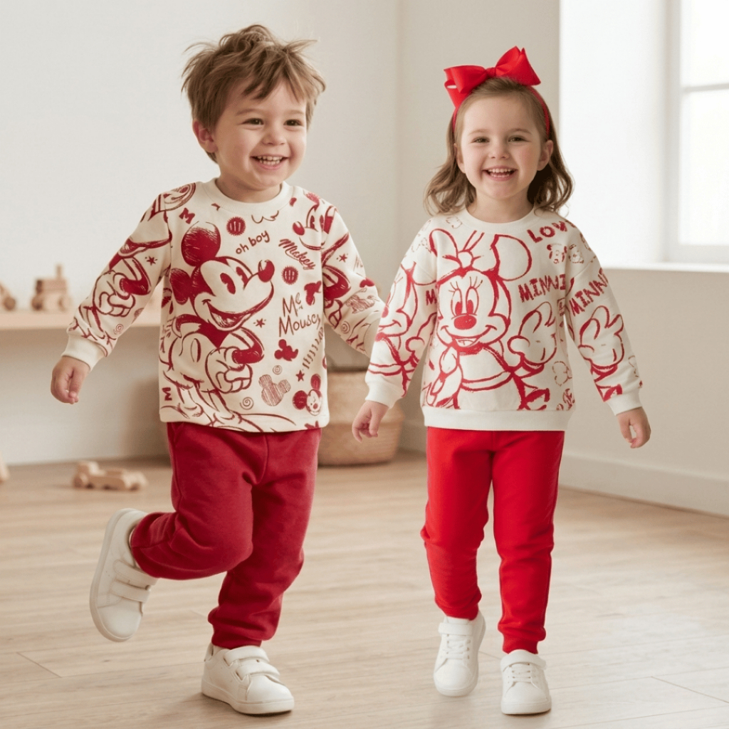 Moletom Menina Vermelho Flanelado Quente Inverno C