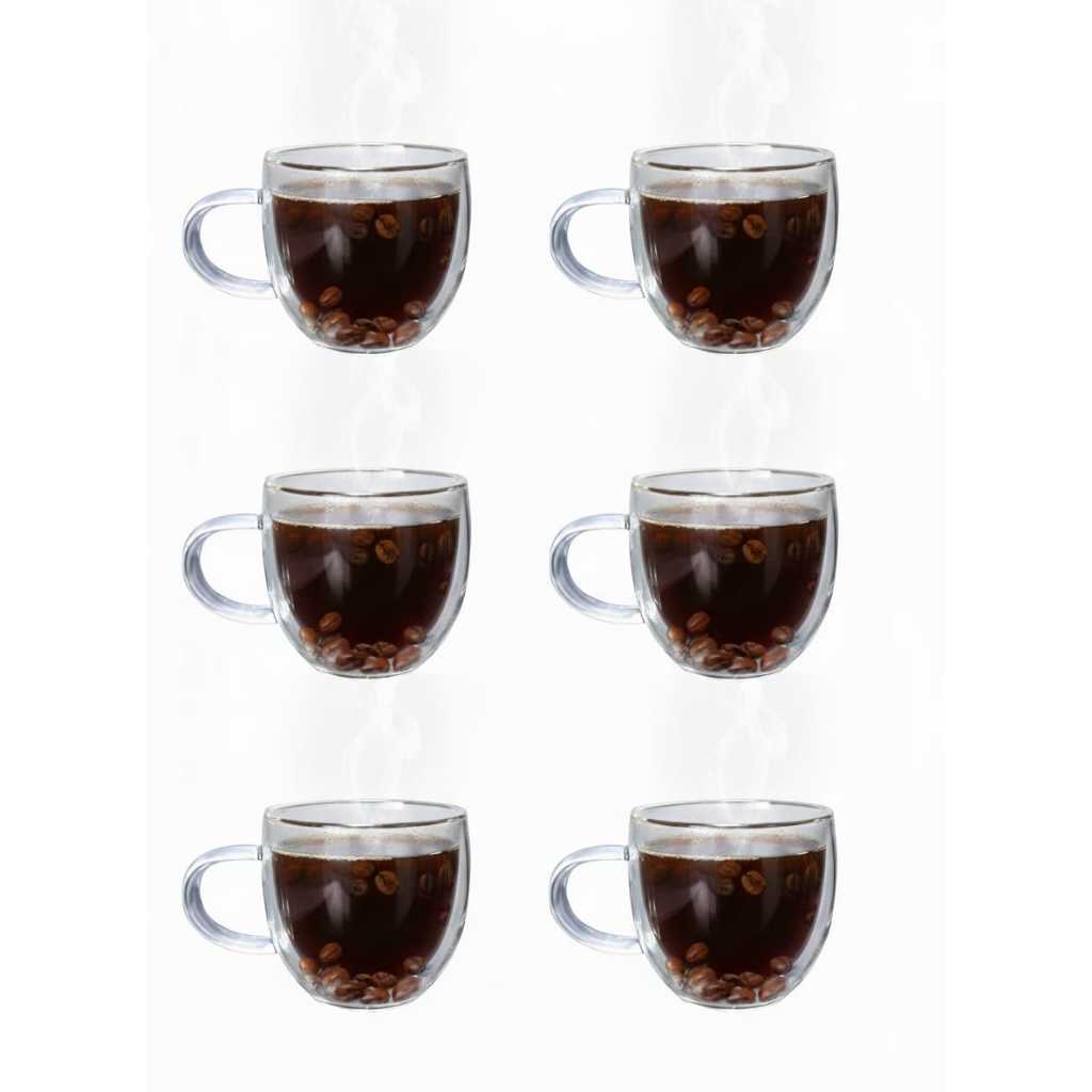 Caneca Vidro Borossilicato 80ml Xícara Café Chá