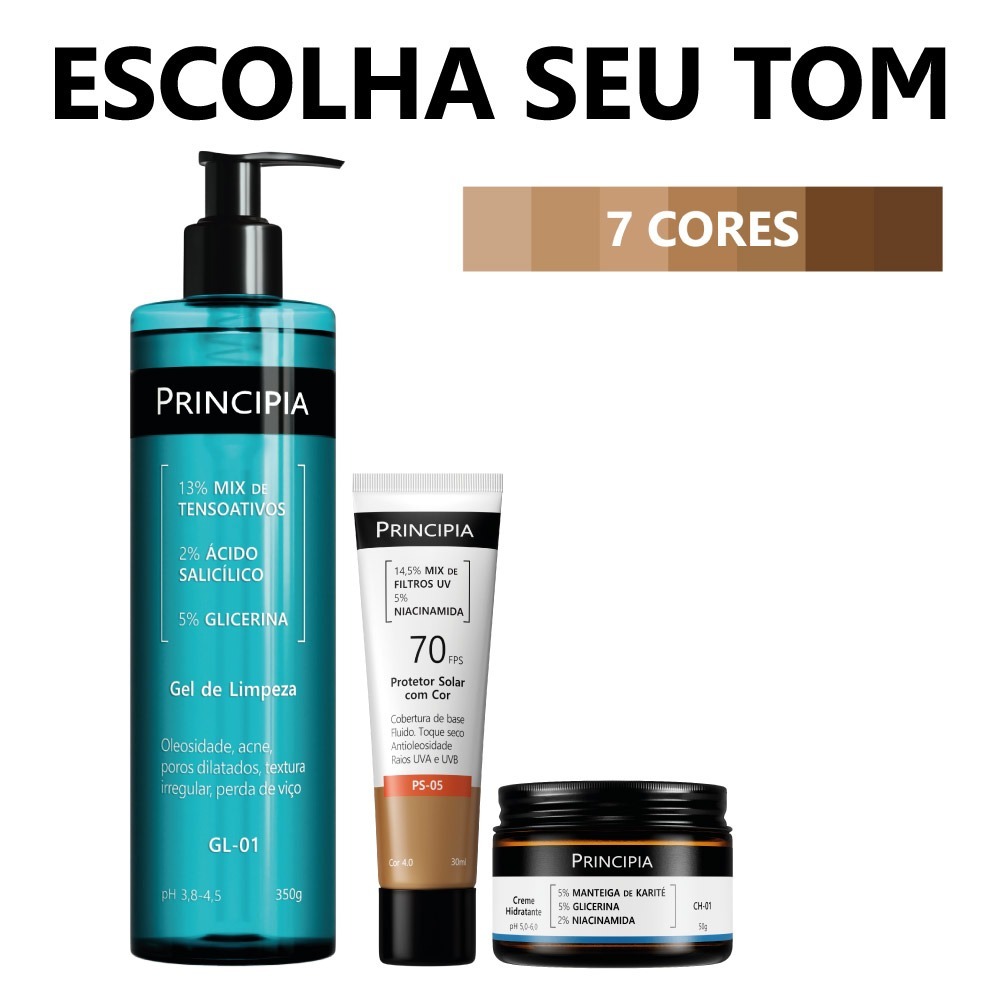 Principia Kit Limpa Hidrata e Protege c/ Gel de Li