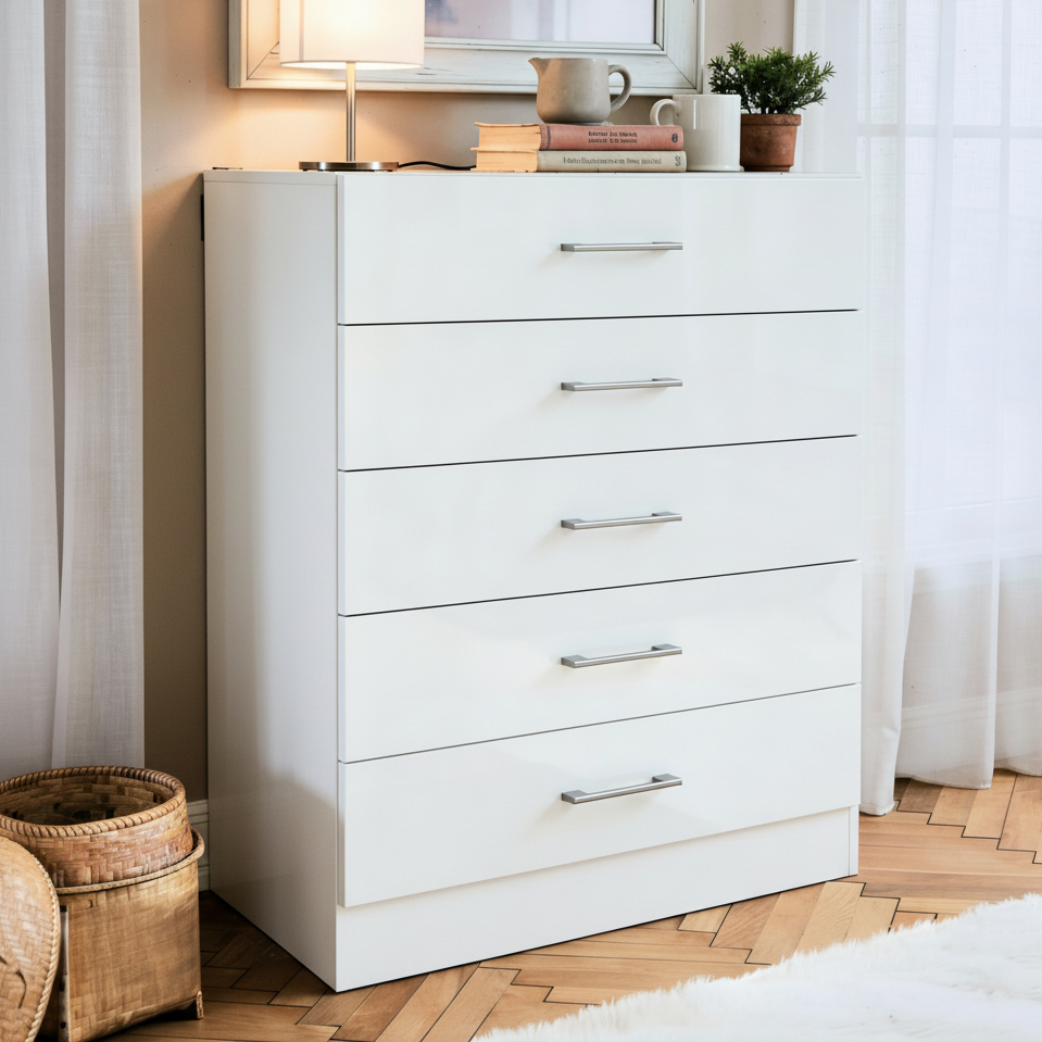 Cômoda 5 Gavetas Organizadora Grande p/ Quarto M�
