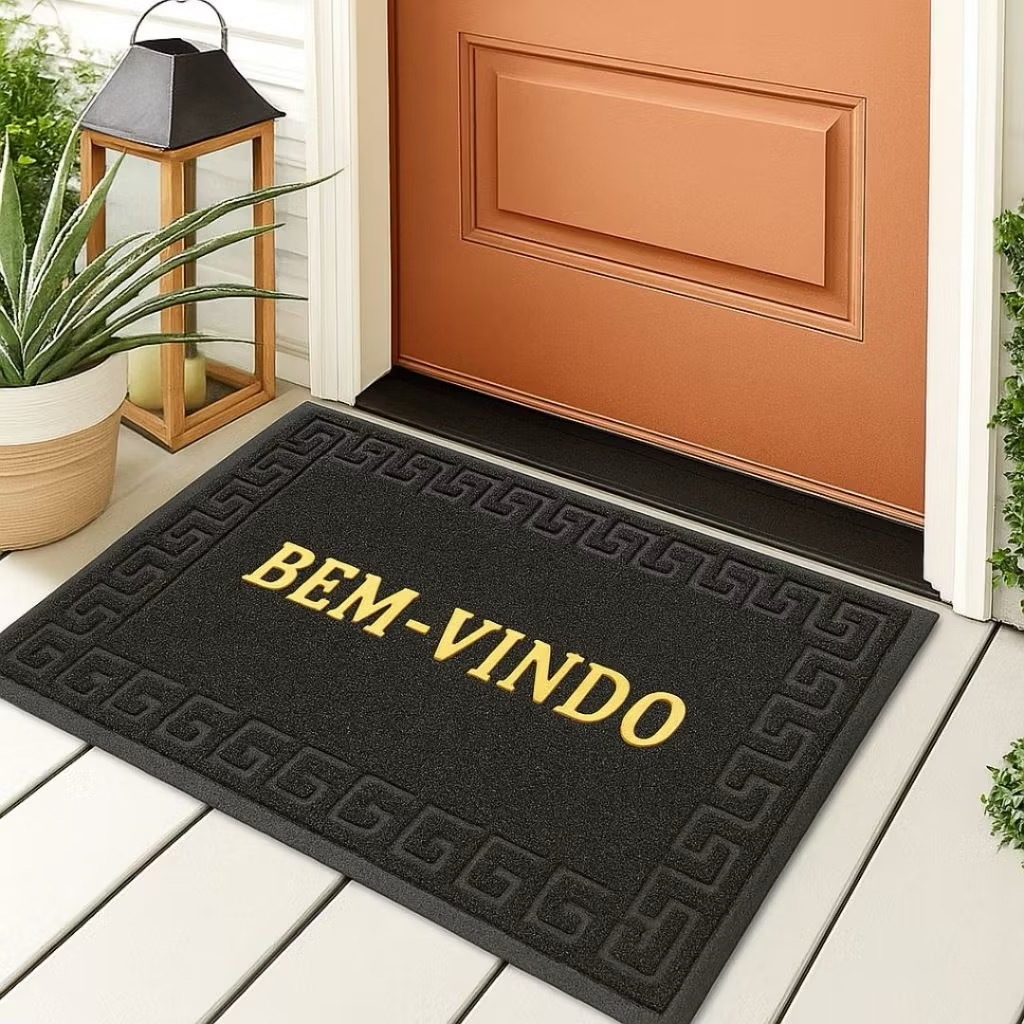 Tapete Capacho Bem Vindo 60×1,20cm Liso Embor