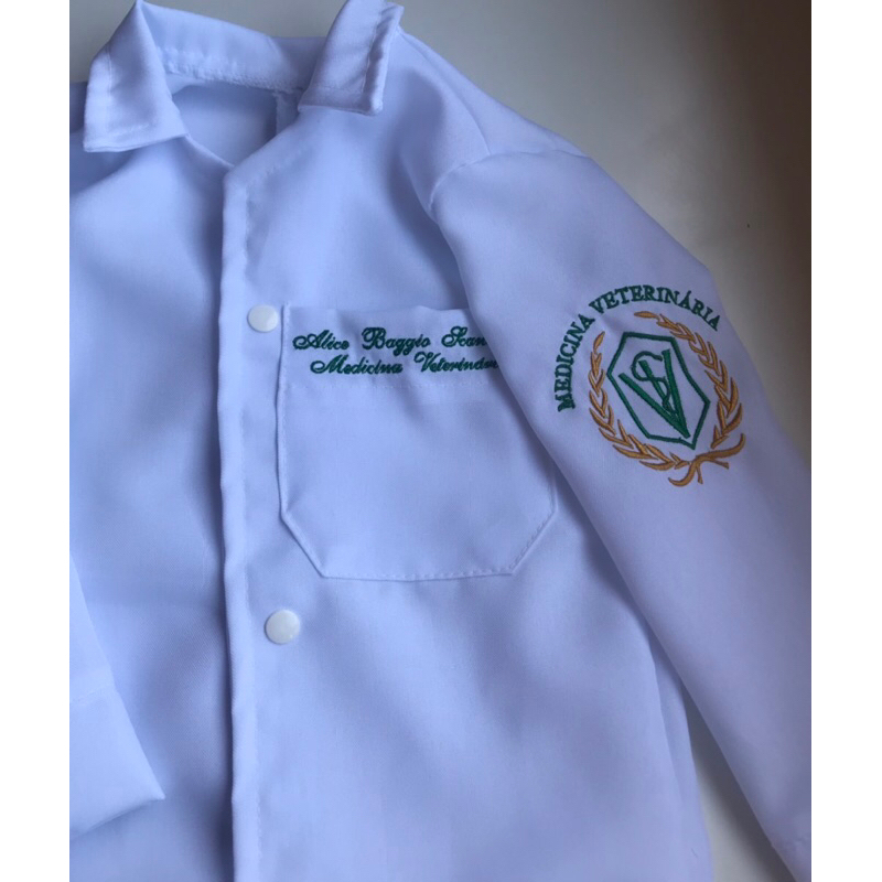 Jaleco Infantil Unissex Medicina Veterinária