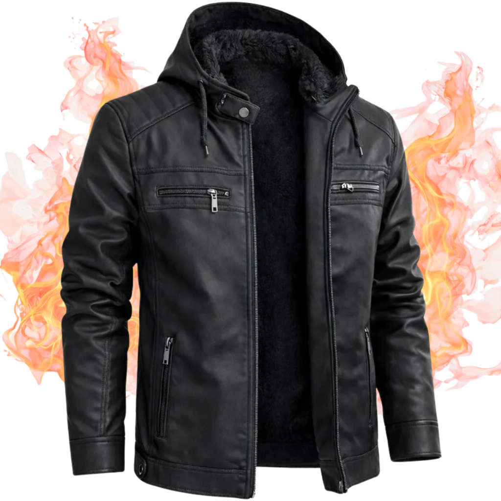 Jaqueta De Couro Masculina Veludo Casaco Inverno C