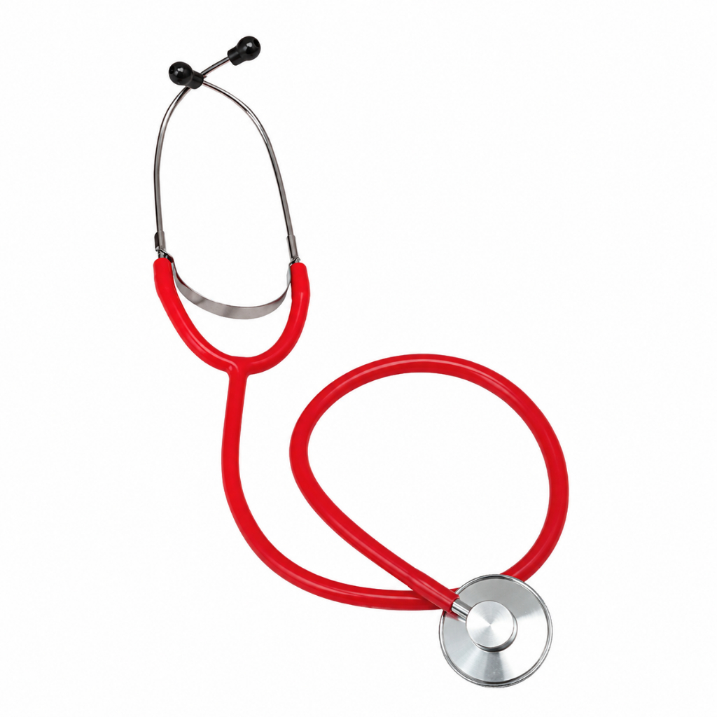 Estetoscópio Adulto e Pediatrico cor Vermelho Enf