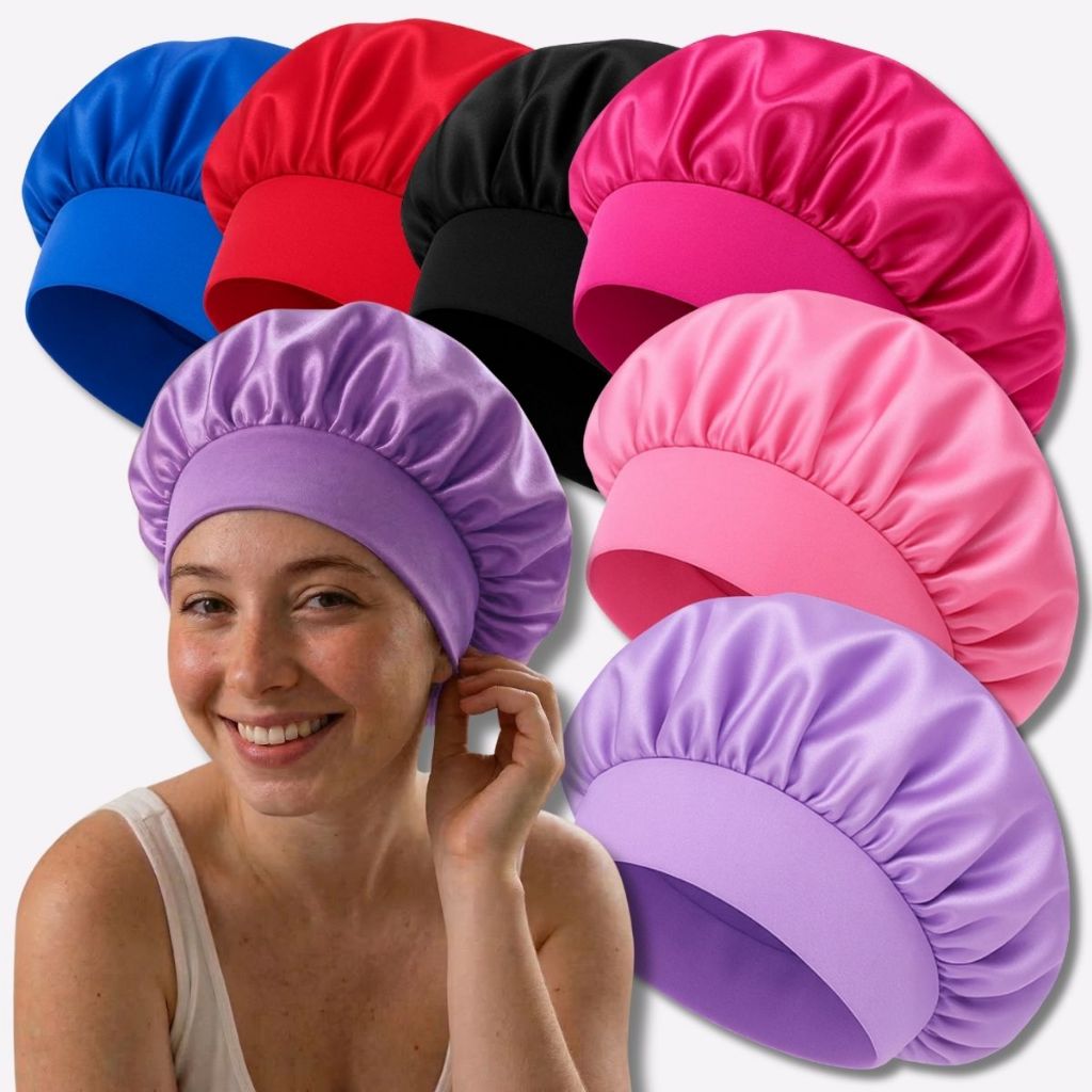 Touca De Cetim Dupla Face Anti Frizz Hidratação 