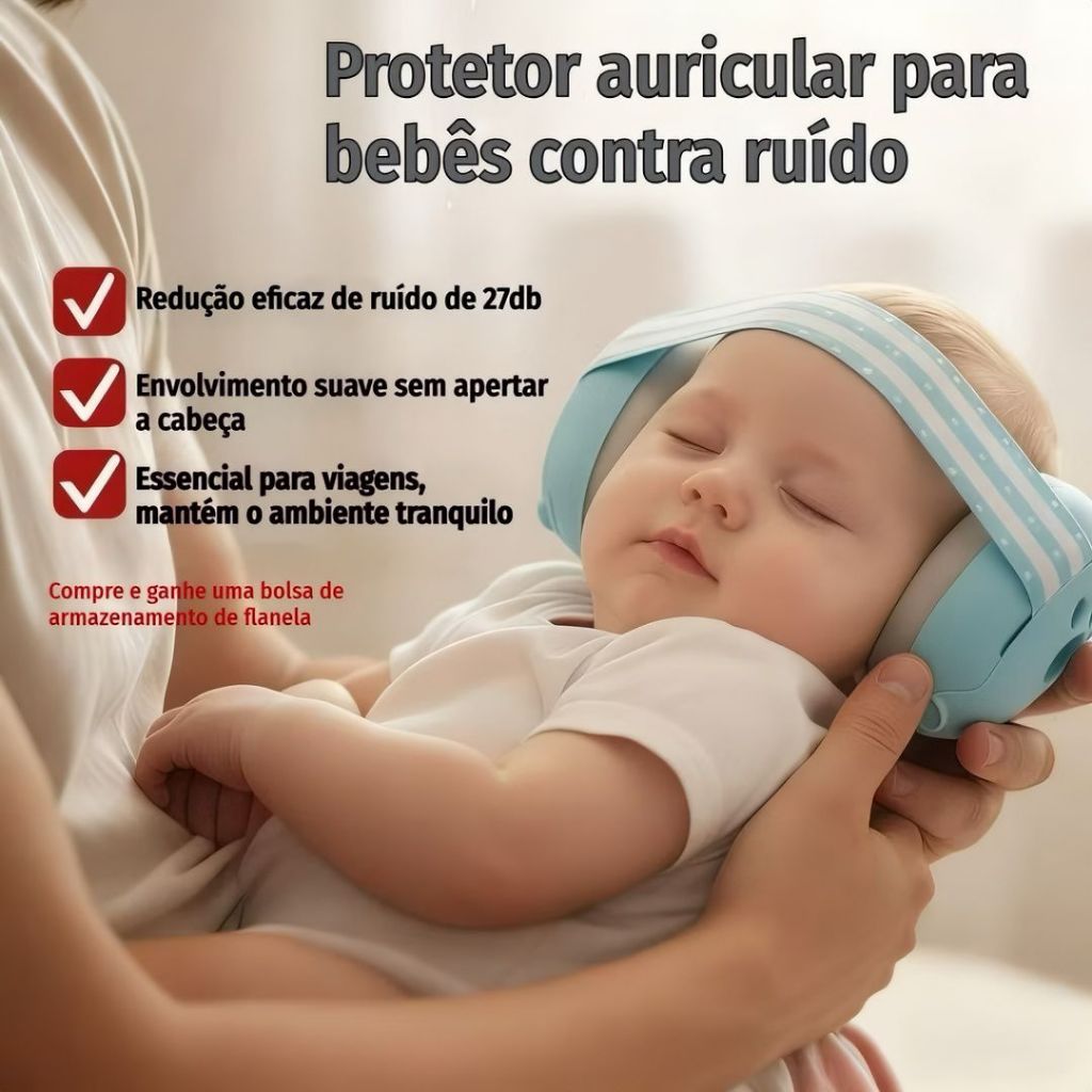 Protetor Auriculares Antirruído Para Crianças Pr