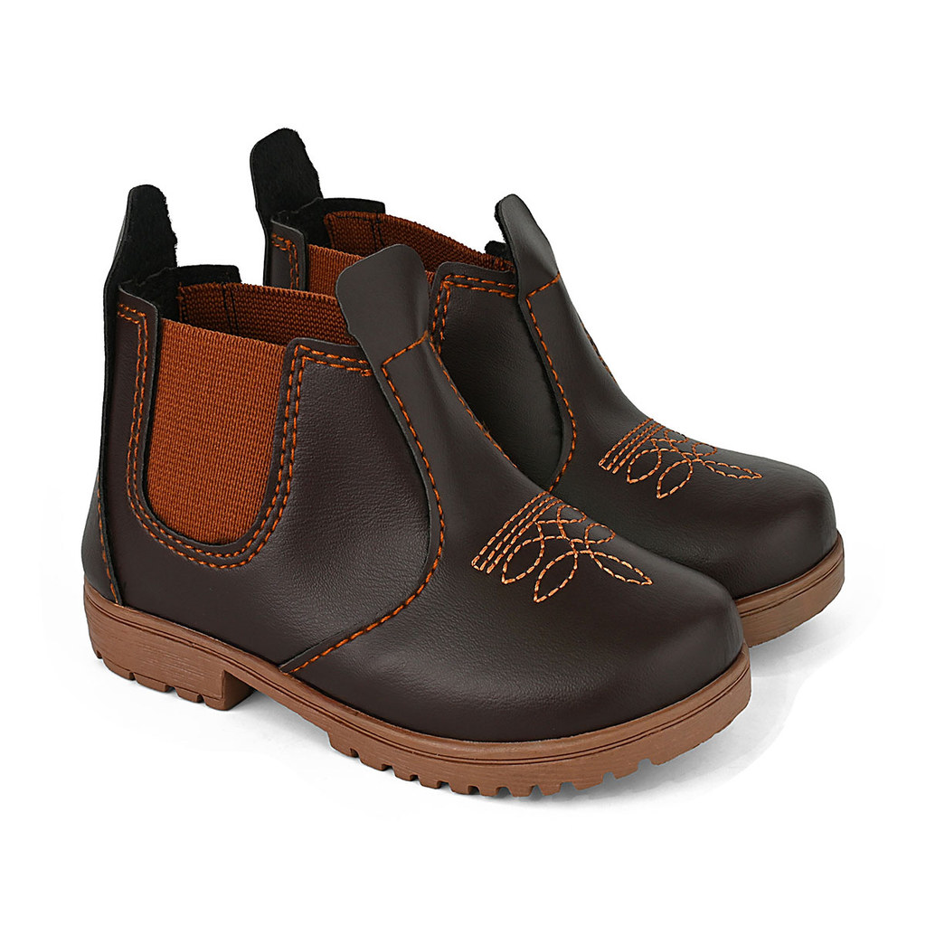 Bota Infantil Jeca Resistente com Elástico Latera