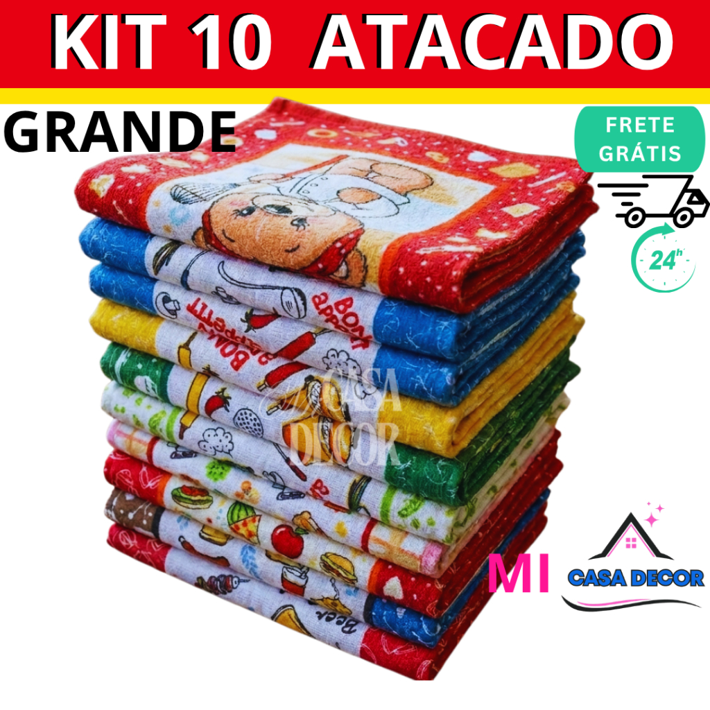 10 Panos De Prato Copa GRANDE Premium Felpudo 40x