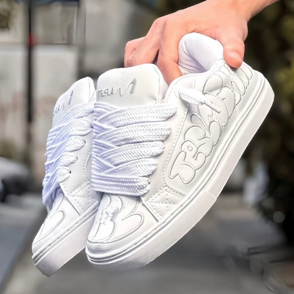 Tênis Tesla Art Masculino Casual Skate Urbano Gra
