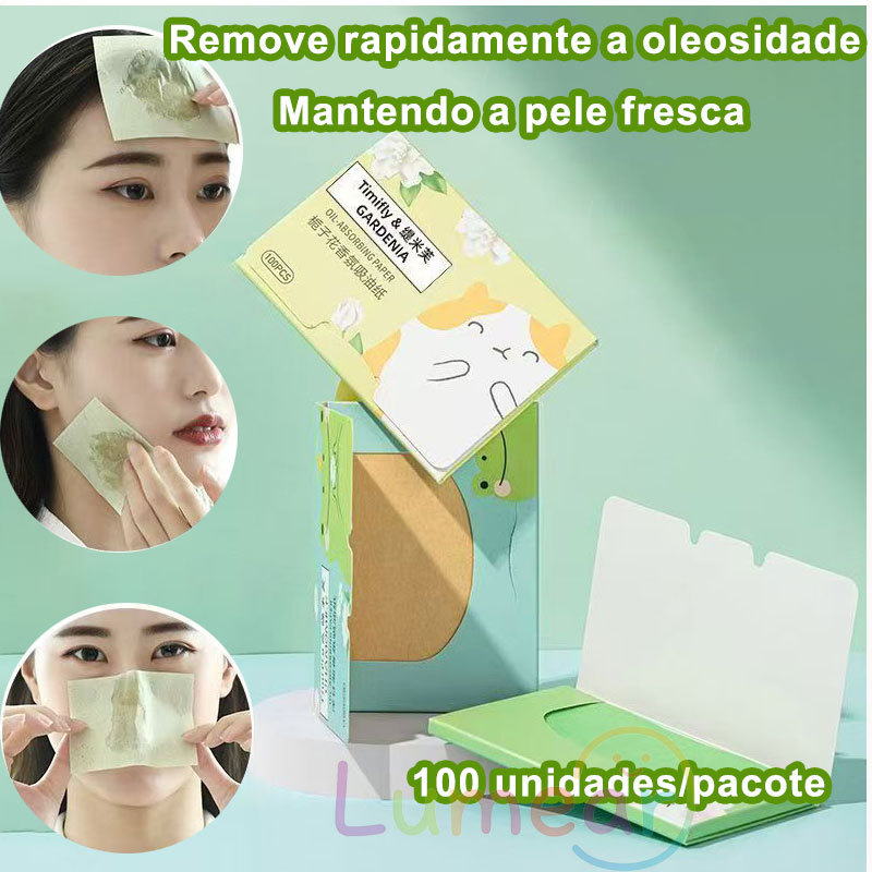 100 Peças Beleza Mágica Absorvente De Óleo Extr