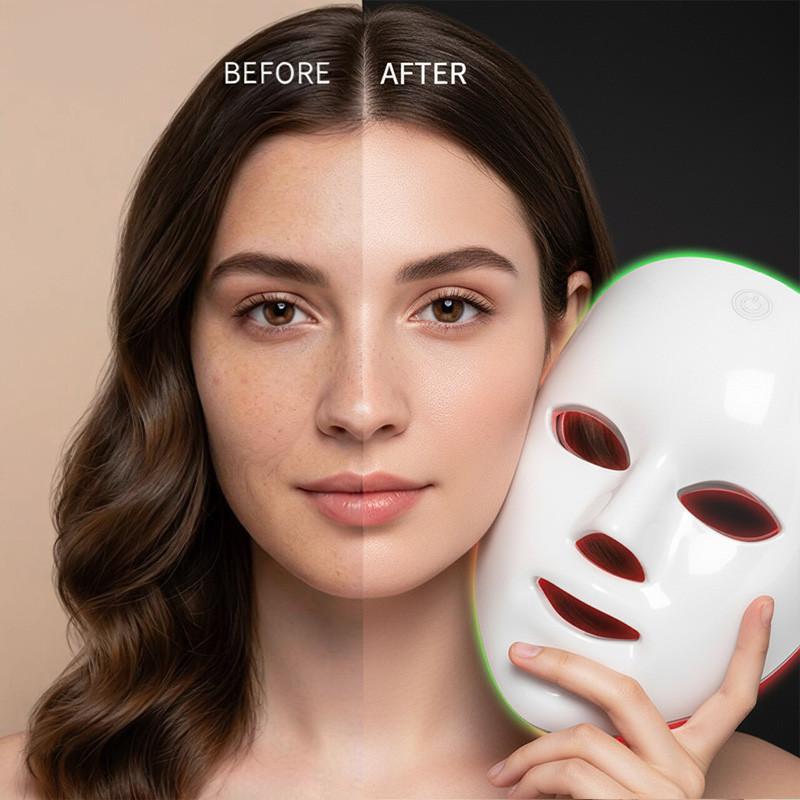 Máscara Facial LED 7 Cores Profissional  Clareia 