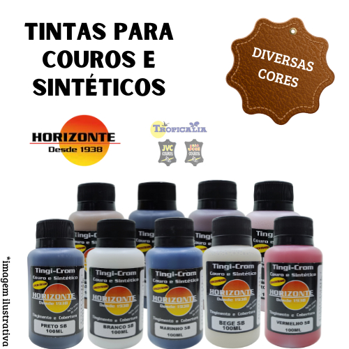Tinta para Couro e Sintético Tingicrom 100ml Dive