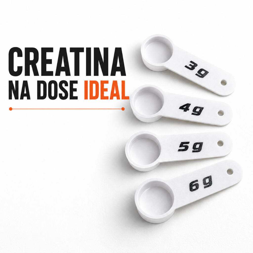 Dosador de Creatina 3g 4g 5g 6g Kit Colher Medidor