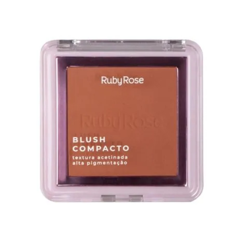 BLUSH COMPACTO RUBY ROSE TEXTURA ACETINADA BL30 7,