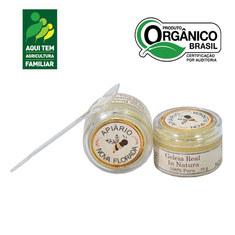 2 Geleia Real Orgânica 15g