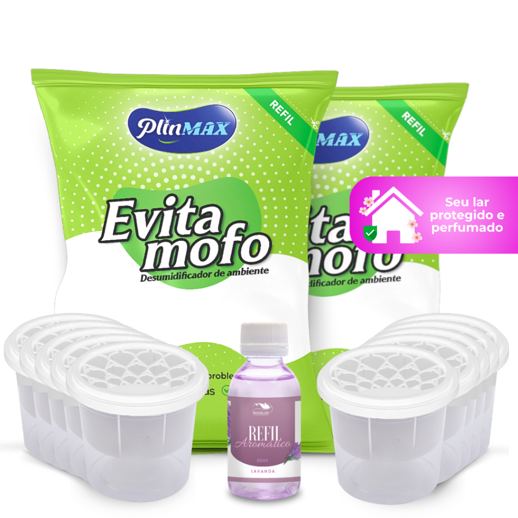 Antimofo Evita Mofo Cloreto de Cálcio 2kg+10 Pote