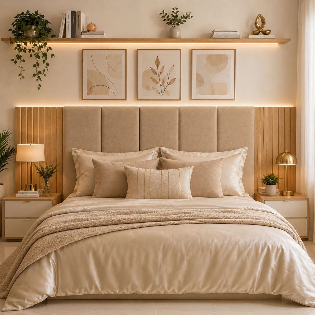 Kit Com Até 12 Peças Cabeceira Modular + Painel 