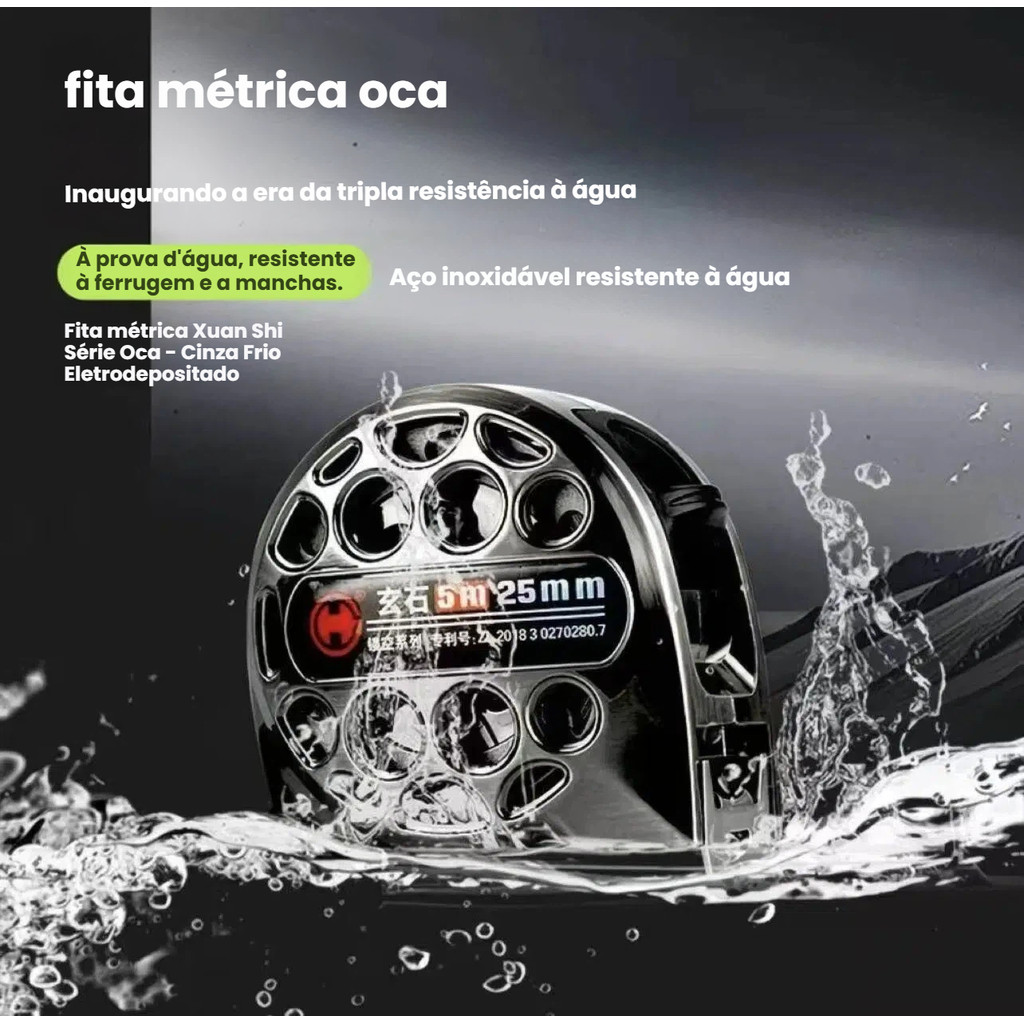 Trena Profissional 5/7,5/10m Aço Retrátil com Tr