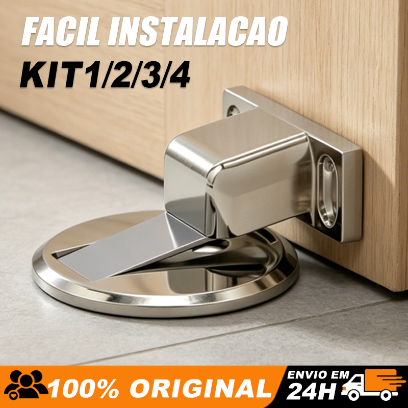 Prendedor Trava Fixador de Porta Magnético Slim I