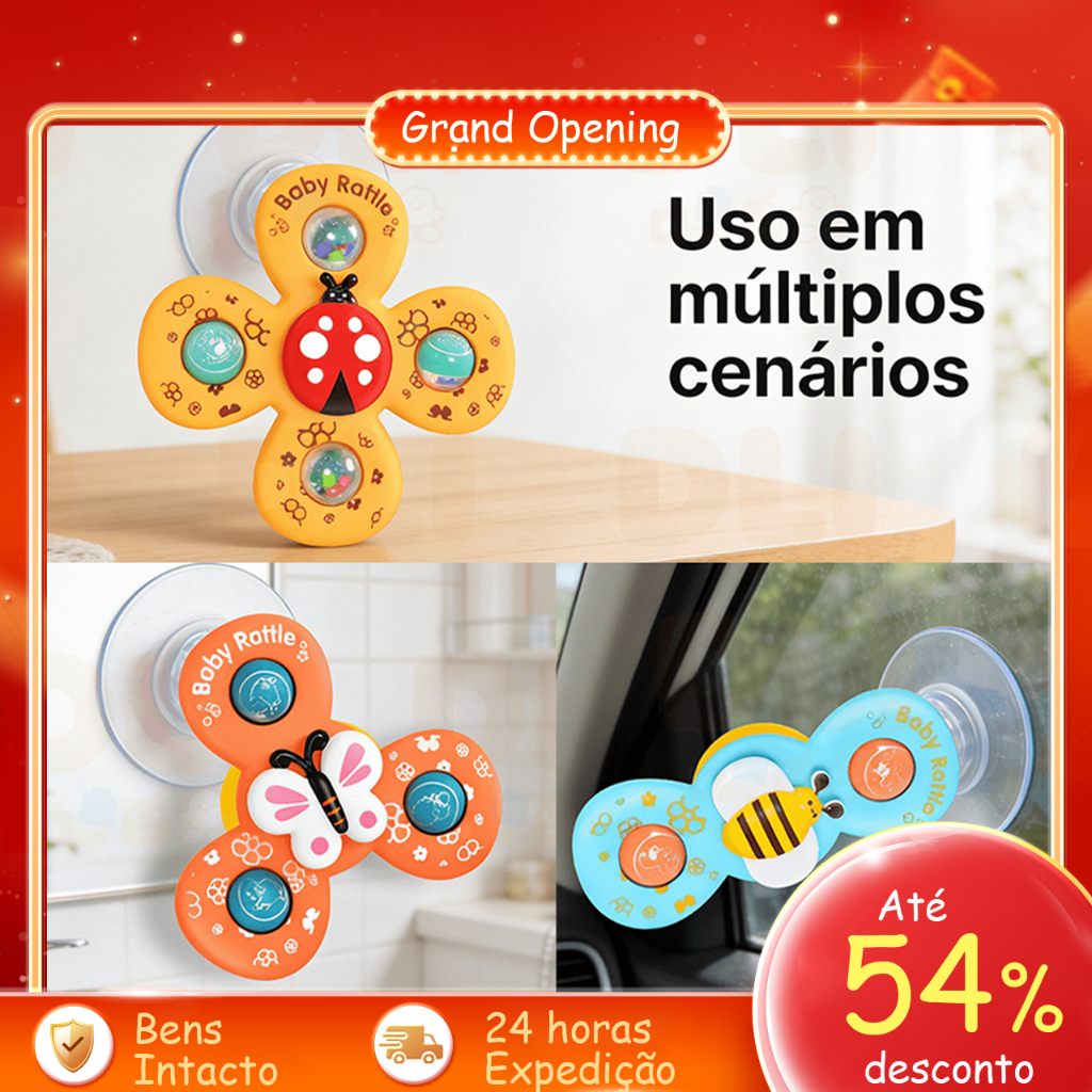 DLI Kit 3 Brinquedo Sensorial para Bebê – V