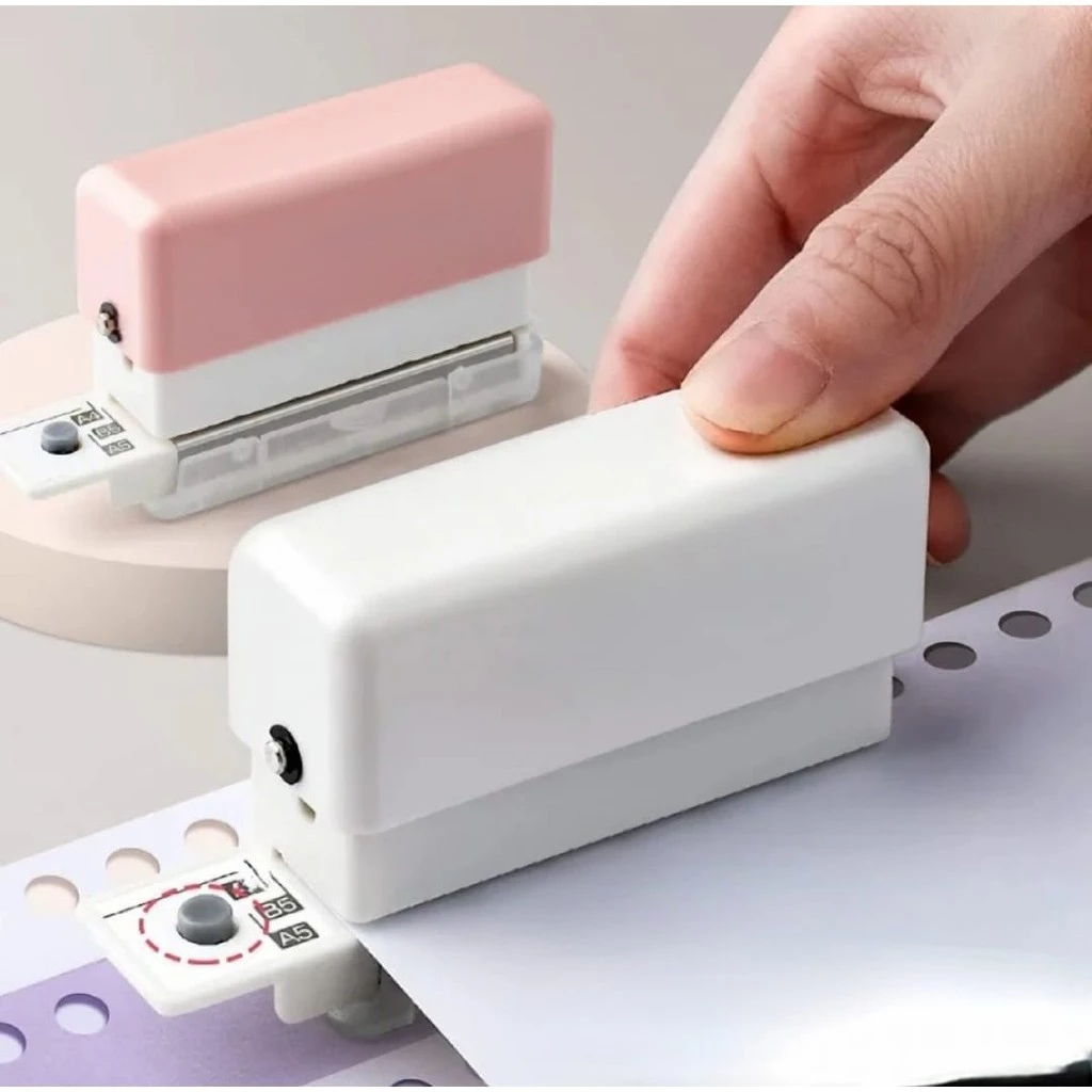 Furador Manual 6 Furos para Papel A4/B5/A5 Encader