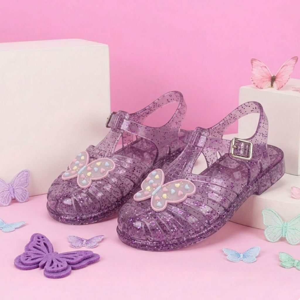 Sandália Infantil Menina Glitter Sola Antiderrapa