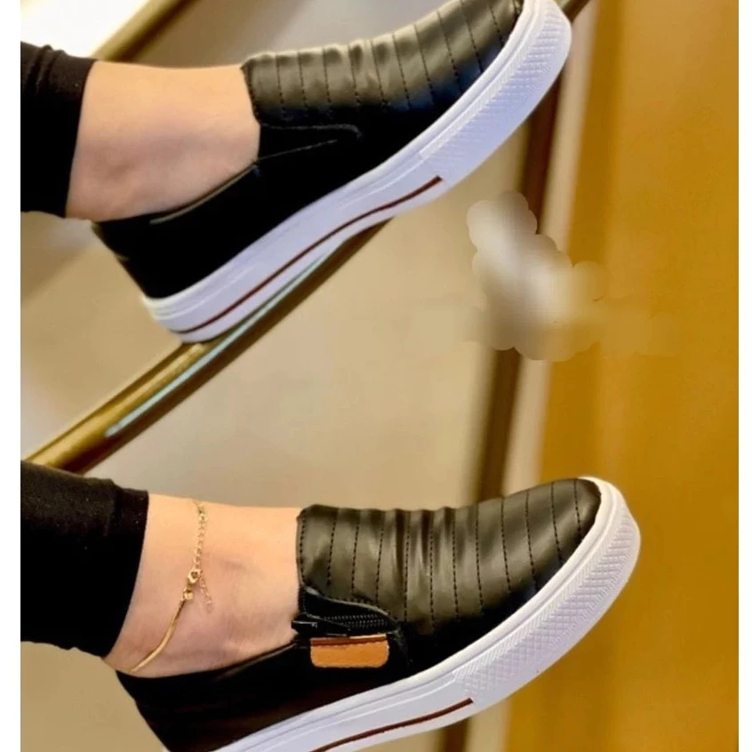 Tênis Slip On Feminino Masculino Unissex Meia Sap