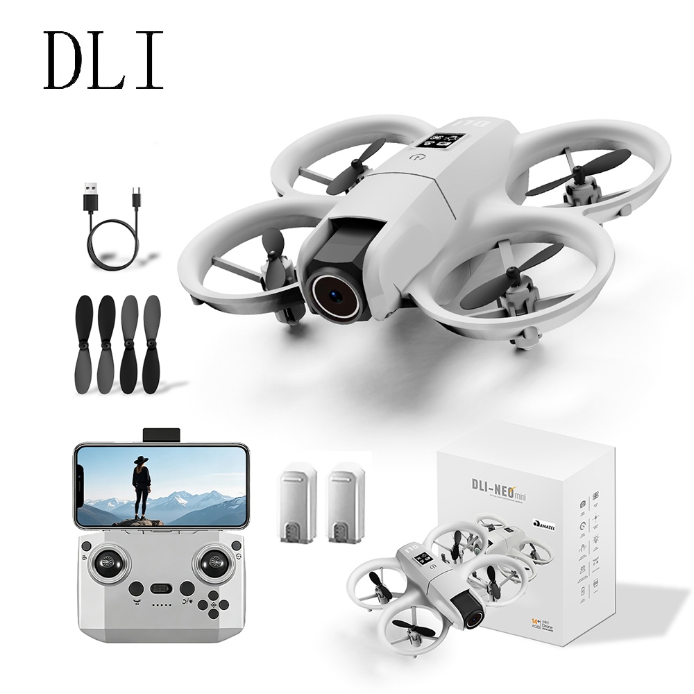 DLI Mini Drone Neo 4K Profissional Câmera Dupla F