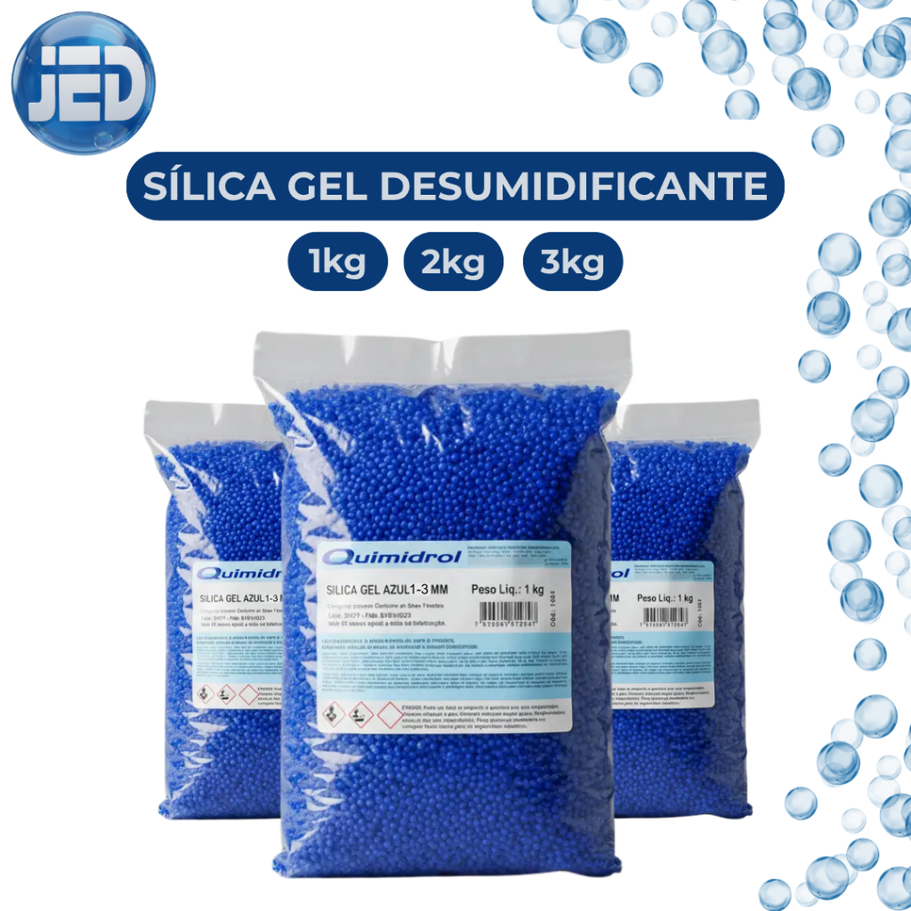 Sílica Gel Desumidificante 1-3mm Quimidrol Antimo