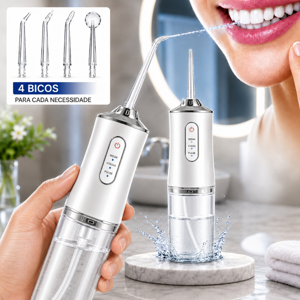 Irrigador Oral Portátil Fio Dental Elétrico 220M