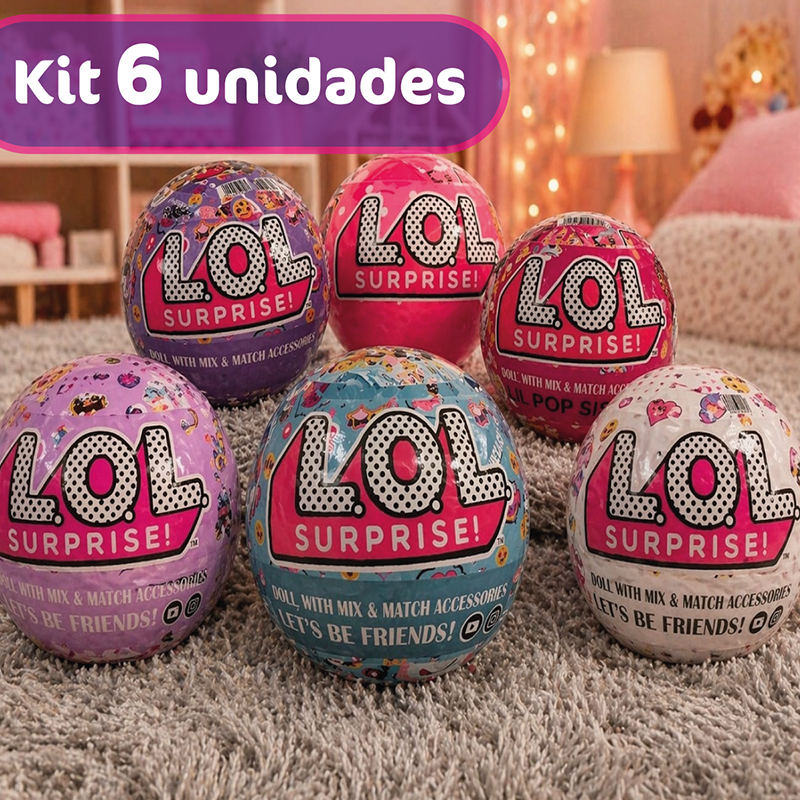 Kit Surprise 6 Bolas Surpresa Bonecas | Pronta Ent
