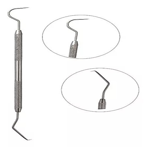 Instrumento Limpeza Dente Remover Tartaro Aço Ino