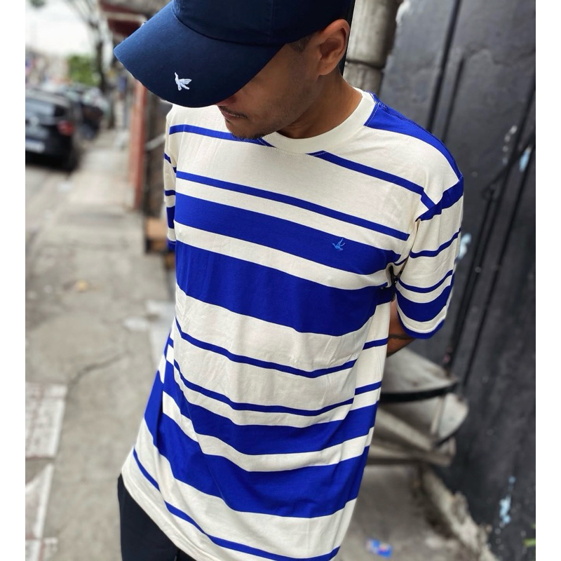 Brooksfield Camiseta Listrada Masculina Brooksfiel