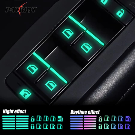 Envio de São PauloCar Luminous Button Stickers, W