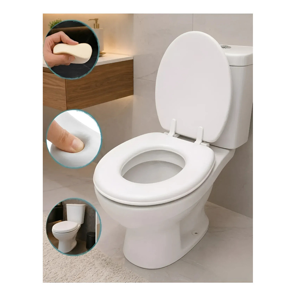 Assento Sanitário Almofadado Com Tampa De Vaso Un