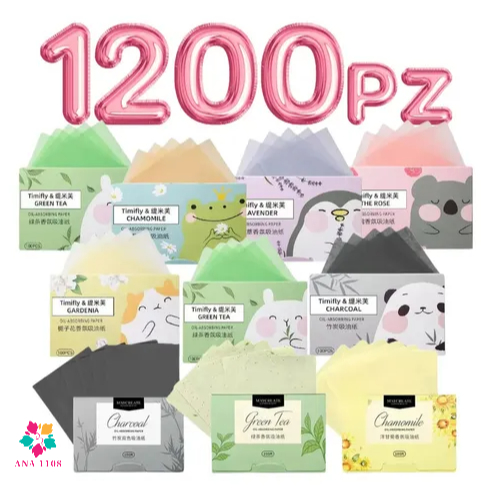 ANA 1108 Papel antibrilho 1200 Folhas / matificant