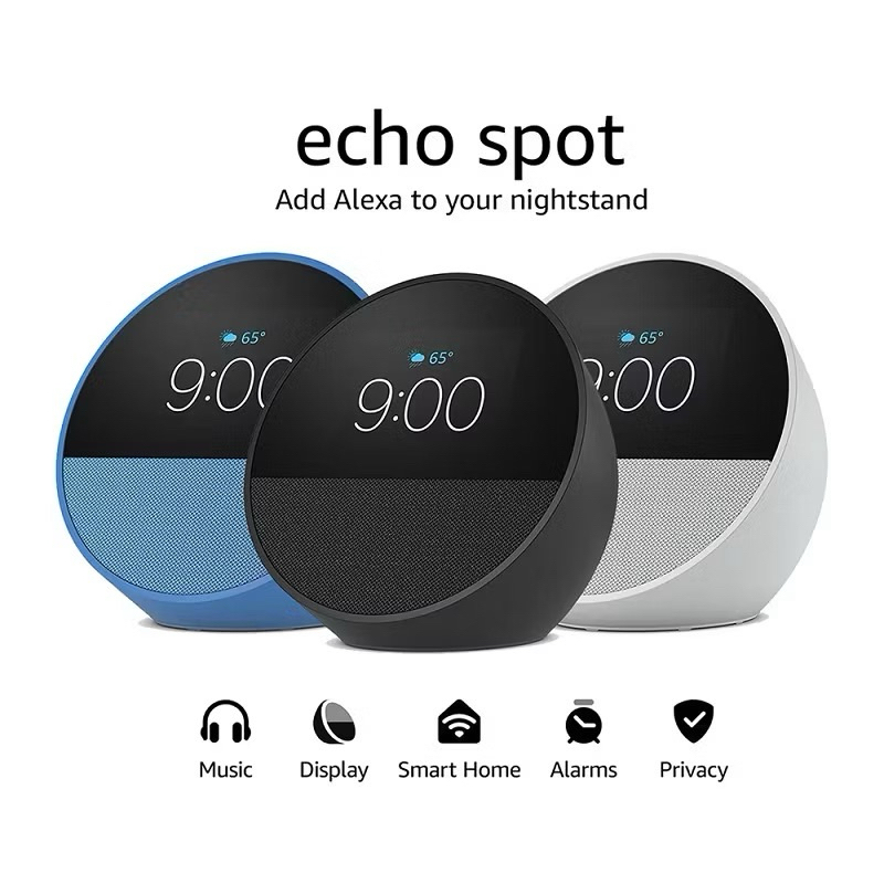 Echo Spot com Alexa integrada / dispertador inteli