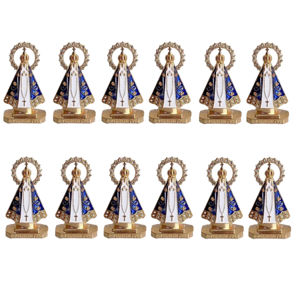 Kit 12 PCS Imagem De N. Sra Aparecida de Plástico