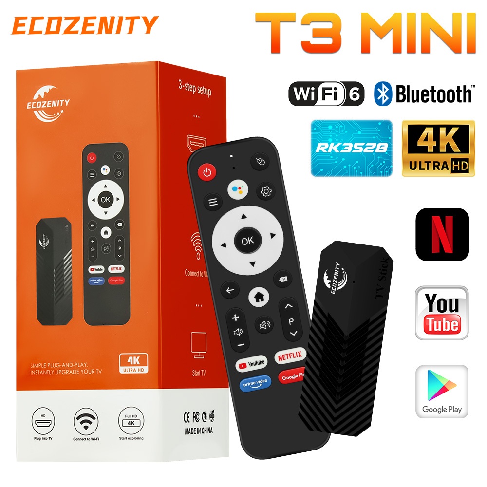TV Stick Smart TV Android 4K Wi-Fi HDMI Streaming 